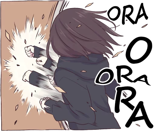 ✊️ Стикер «Menhera-chan-creditless» для Telegram