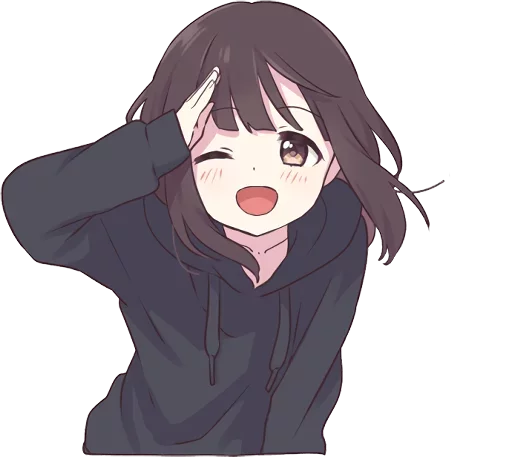 😋 Стикер «Menhera-chan-creditless» для Telegram