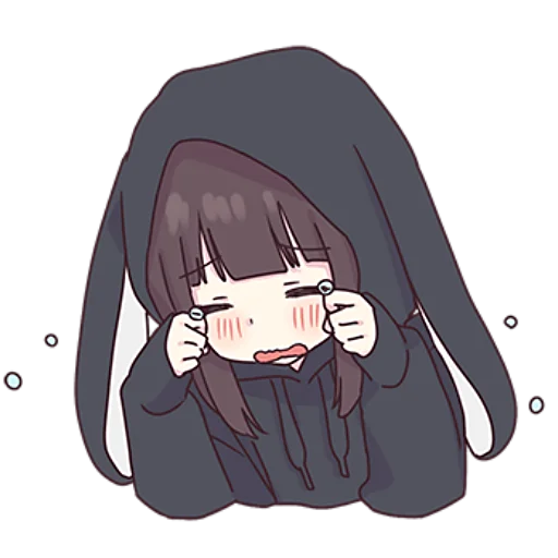 😭 Стикер «Менхера–тян» для Telegram