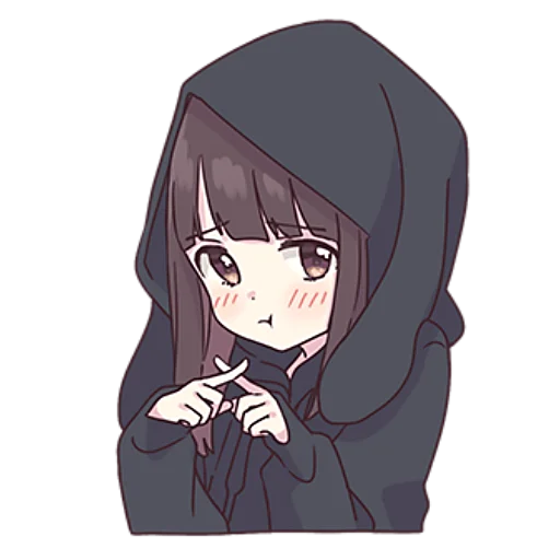 🥺 Стикер «Менхера–тян» для Telegram