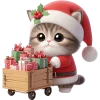 🎁 Эмодзи «Новогодний котик» для Telegram