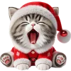 🥱 Эмодзи «Новогодний котик» для Telegram
