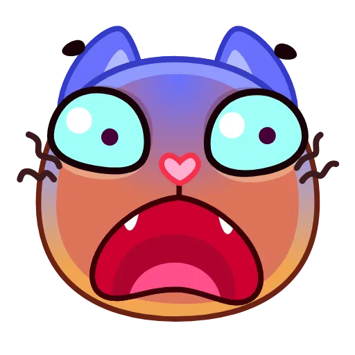 😨 Стикер «Meow Emoji» для Telegram