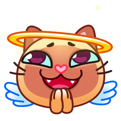 😇 Стикер «Meow Emoji» для Telegram