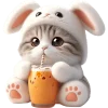 🍺 Эмодзи «Мяу кролик» для Telegram