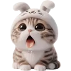 😪 Эмодзи «Мяу кролик» для Telegram