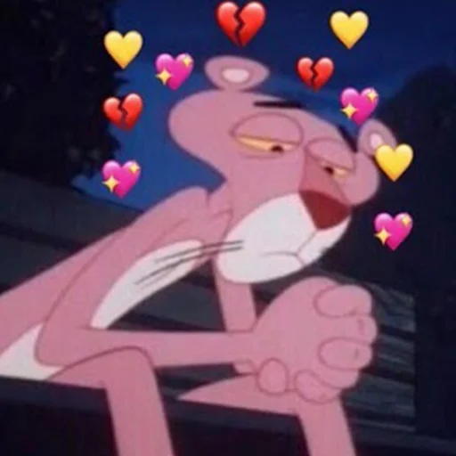💔 Стикер «Pink Panther» для Telegram