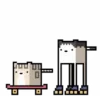 🐱 Эмодзи «Pixel cat - пиксельные Квадро-котики.» для Telegram