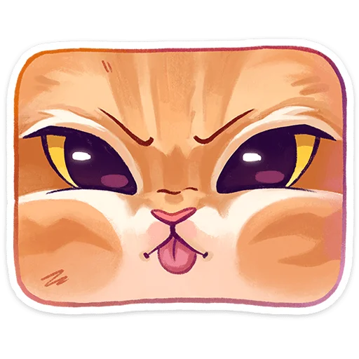 😝 Стикер «Мявс» для Telegram