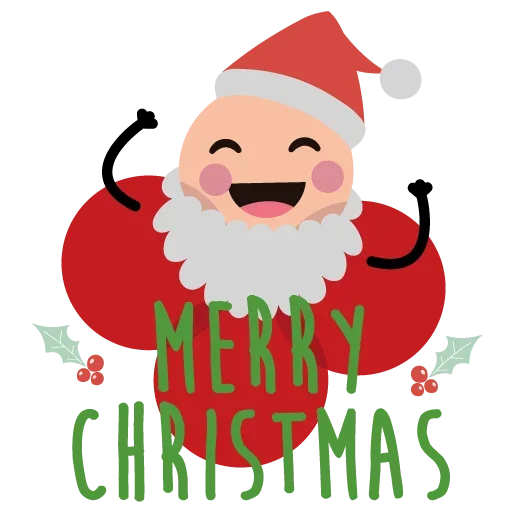 Стикерпак Merry Christmas для Telegram — скачать