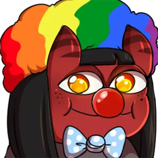 🤡 Стикер «meru (merunyaa)» для Telegram