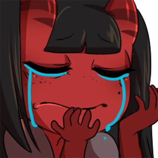 😭 Стикер «Meru the succubus» для Telegram