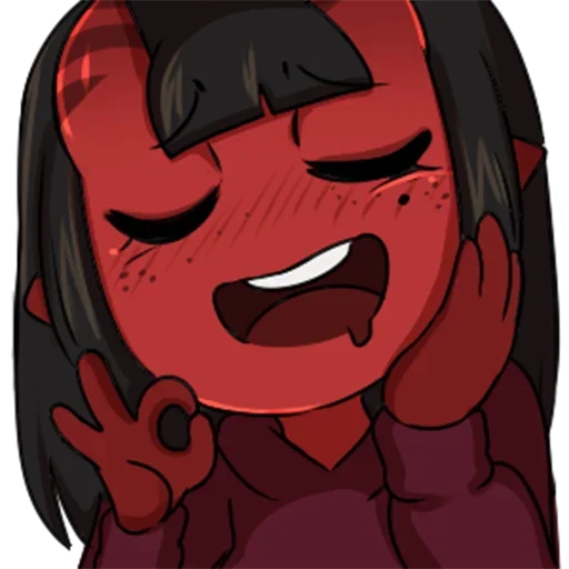 🤤 Стикер «Meru the succubus» для Telegram