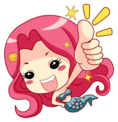 Стикерпак Mervenus Sweet Mermaid Of The Sea для Telegram — скачать