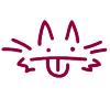 😼 Эмодзи «#adaptive #cute» для Telegram
