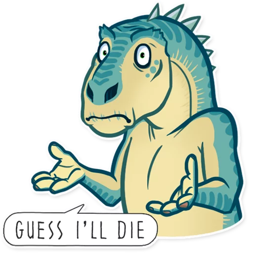 🙌 Стикер «Dinosaurs» для Telegram