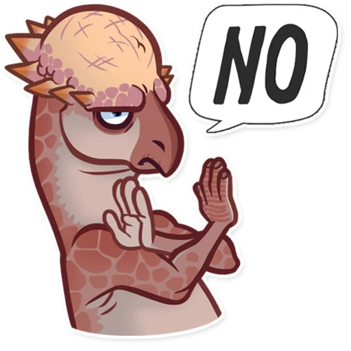🙅 Стикер «Dinosaurs» для Telegram