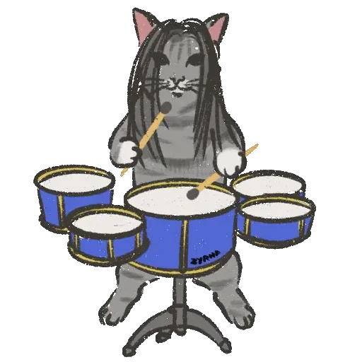 😀 Стикер «Metal cat» для Telegram