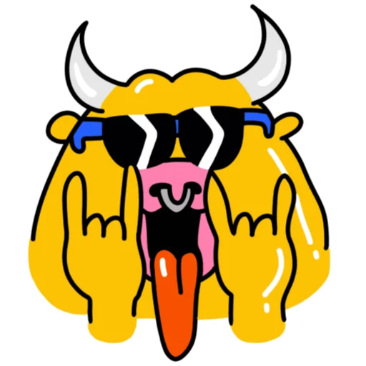 👨‍🎤 Стикер «Metall Bull» для Telegram