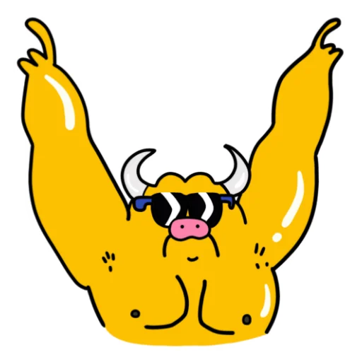 😎 Стикер «Metall Bull» для Telegram