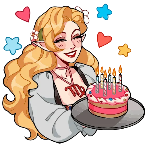 🎂 Эмодзи «Мэйди» для Telegram