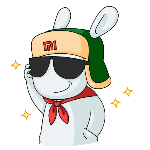 😎 Стикер «Кролик Mi Rabbit» для Telegram
