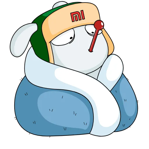 🤧 Стикер «Кролик Mi Rabbit» для Telegram