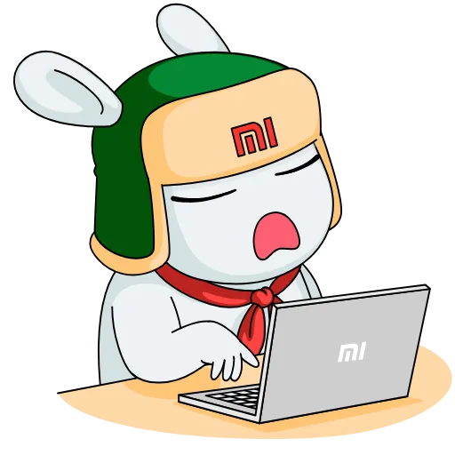 😩 Стикер «Кролик Mi Rabbit» для Telegram