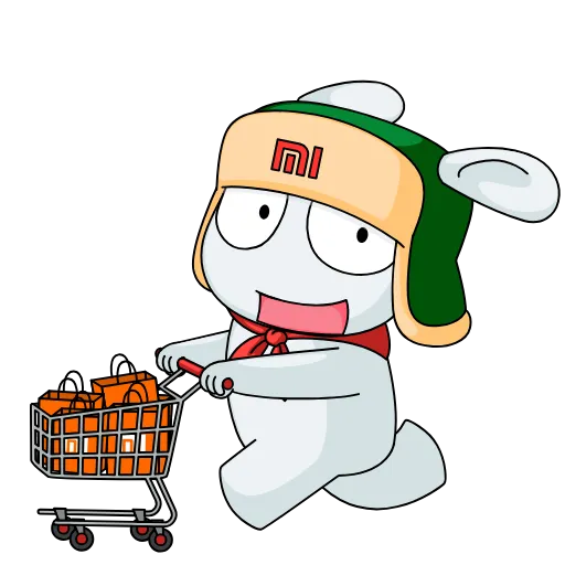 🛍 Стикер «Кролик Mi Rabbit» для Telegram
