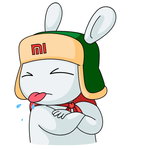 😝 Стикер «Кролик Mi Rabbit» для Telegram