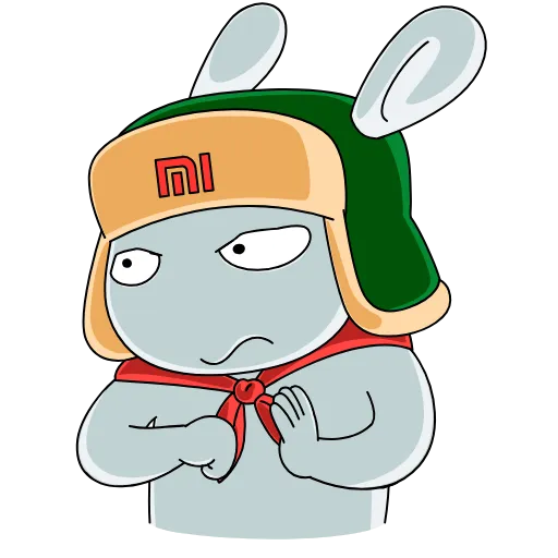 😠 Стикер «Кролик Mi Rabbit» для Telegram