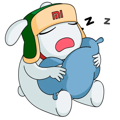 🛏 Стикер «Mi Bunny» для Telegram