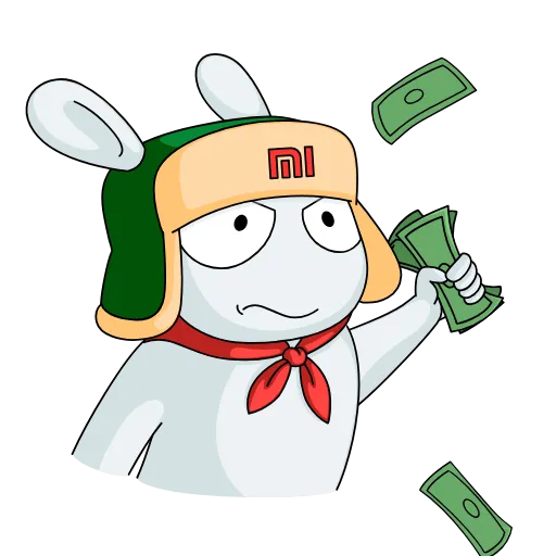 🤑 Стикер «Mi Bunny» для Telegram