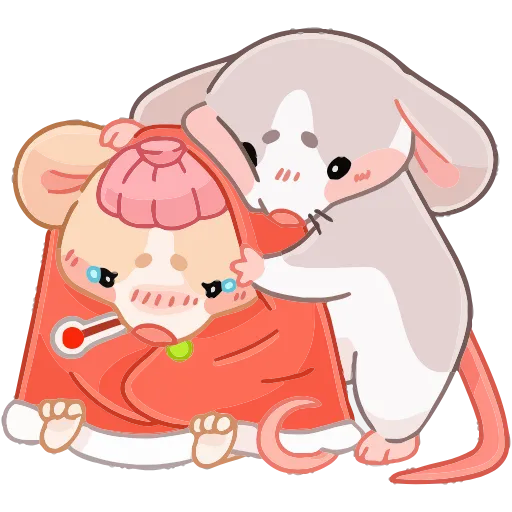 🤒 Эмодзи «Обнимышки» для Telegram