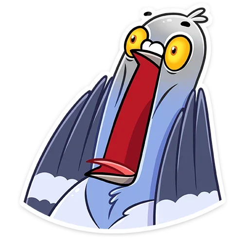 😱 Стикер «Голубка Вайолет» для Telegram