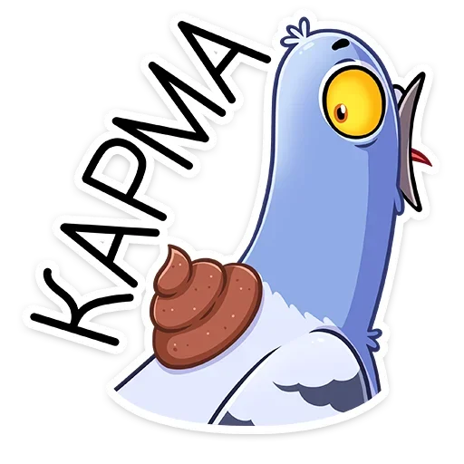 💩 Стикер «Голубка Вайолет» для Telegram