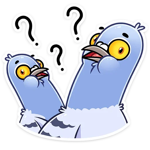 ❓ Стикер «Голубка Вайолет» для Telegram