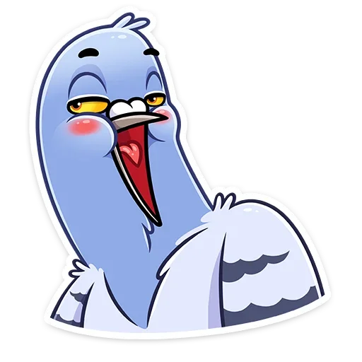 😊 Стикер «Голубка Вайолет» для Telegram