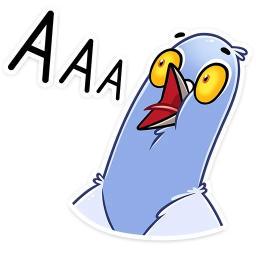 😩 Стикер «Голубка Вайолет» для Telegram