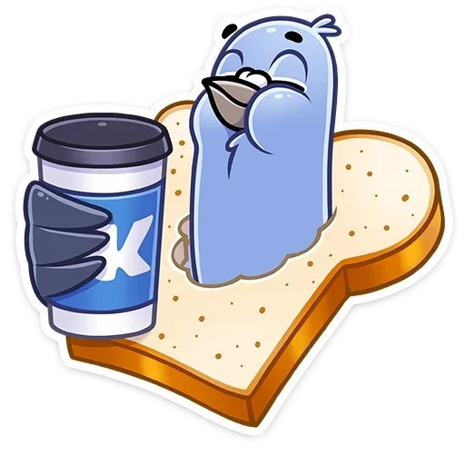☕️ Стикер «Голубка Вайолет» для Telegram