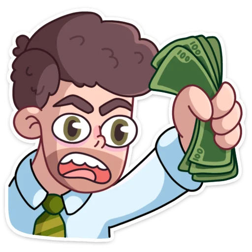 🤵 Стикер «Майкл покажет вам, что на работе можно не только скучать&;» для Telegram