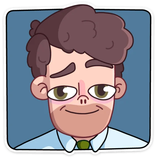 🤵 Стикер «Майкл покажет вам, что на работе можно не только скучать&;» для Telegram