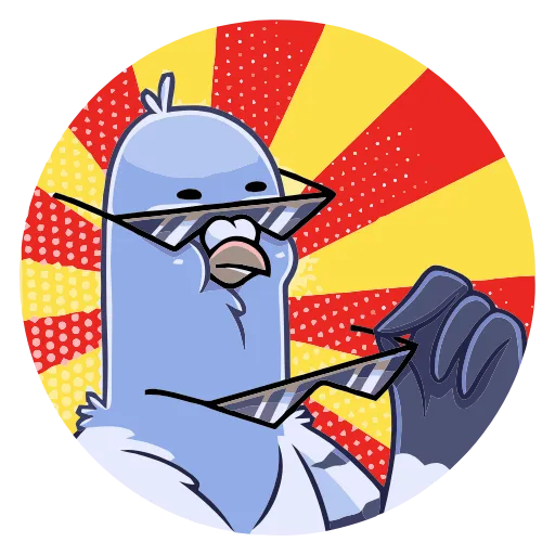 😎 Эмодзи «Голубь Михаил» для Telegram