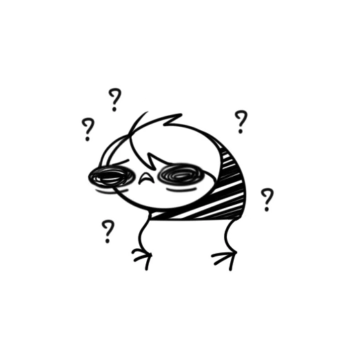 ❓ Стикер «Микроножковый» для Telegram
