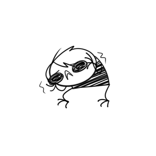 😩 Стикер «Микроножковый» для Telegram