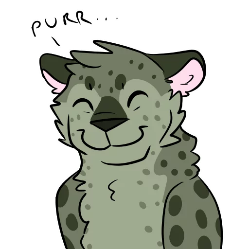 😸 Стикер «Midori Leopard» для Telegram