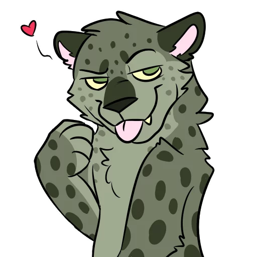 😻 Стикер «Midori Leopard» для Telegram