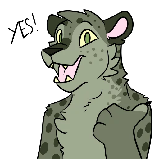 👍 Стикер «Midori Leopard» для Telegram