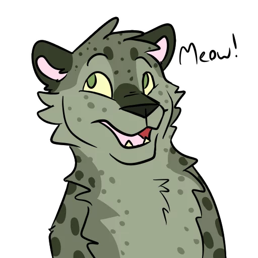 😺 Стикер «Midori Leopard» для Telegram