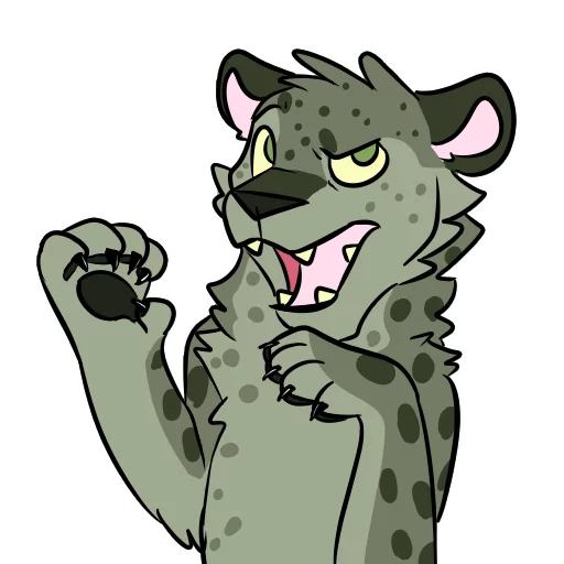 😾 Стикер «Midori Leopard» для Telegram